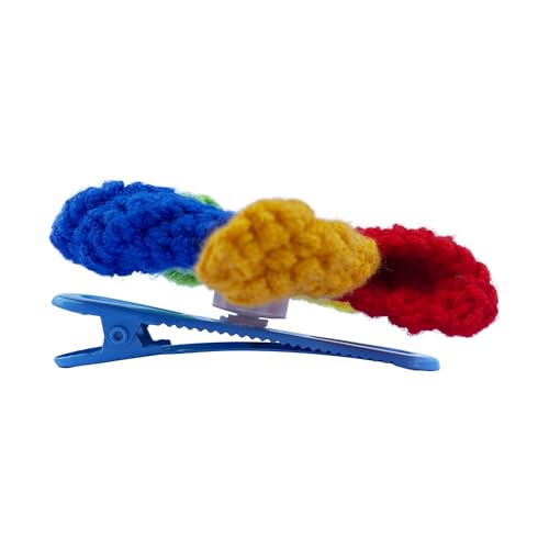 Coolideas Handmade Crochet Yarn Hair Clip Windmill Barrette Cute Hair Accessory