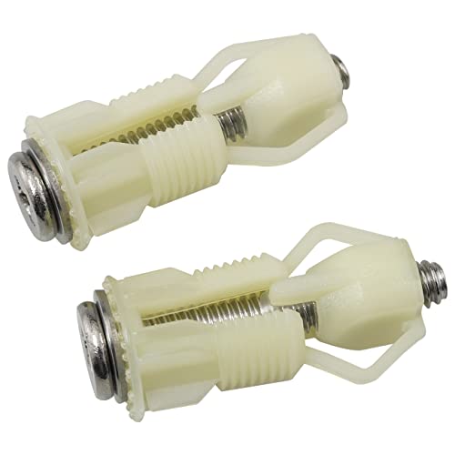 FMHXG Toilet Seat Screw Set - 2PCS Universal Fixing Bolts, White