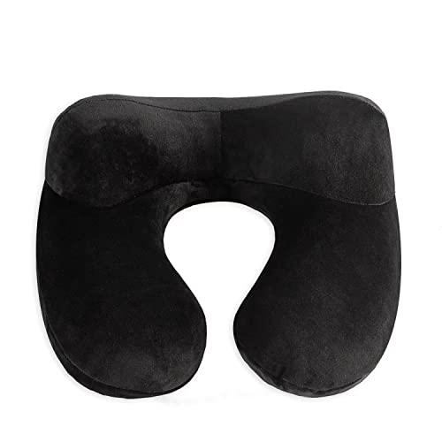 Makimoo Inflatable Travel Pillow - Black Neck Support for Comfort