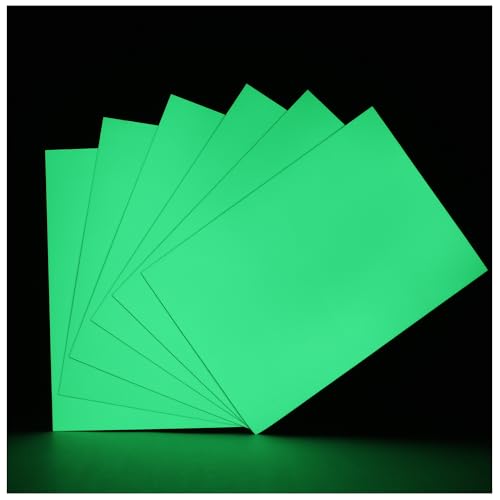 Glow in the Dark Sticker Paper - 6 A5 Sheets for Halloween DIY