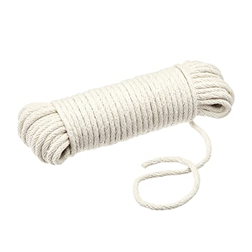 Amazon Basics Natural Cotton Braided Rope - 3/16" x 50' for DIY & Crafts