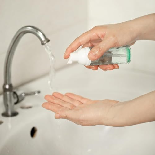 Vesslam 2 Pack Travel Foam Pump Bottle 60ml Clear Plastic Mousse Soap Dispenser