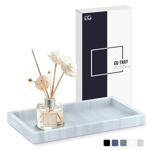 EGWON Silicone Bathroom Vanity Tray, Anti-Slip Countertop Organizer