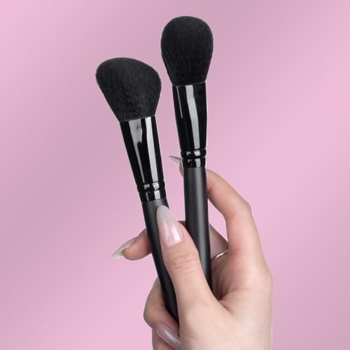Bueart Design Tapered and Angled Blush Makeup Brush Set Vegan