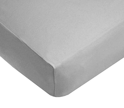 Cotton Fitted Crib Sheet 52x28" Ash Gray - 1 Pack