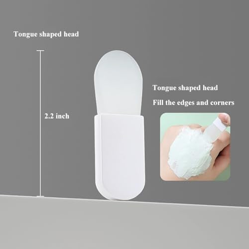 NaYiissi 3-Piece Silicone Face Mask Applicator Brush & Spatula Set