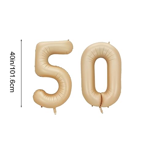 40 Inch Number 50 Foil Balloon for 50th Birthday & Wedding