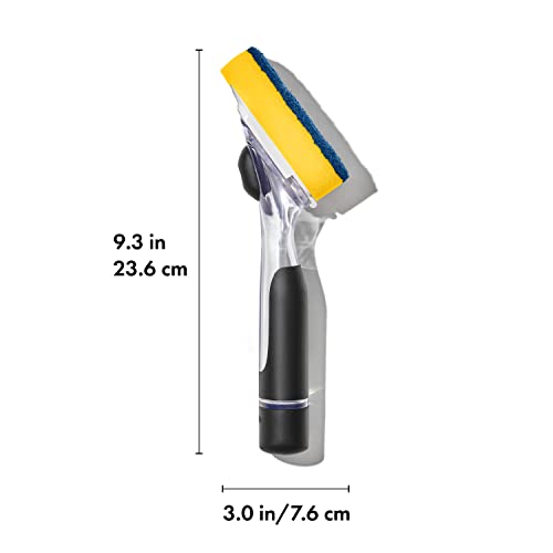 OXO Good Grips Soap Dispensing Dish Scrub with Scraper