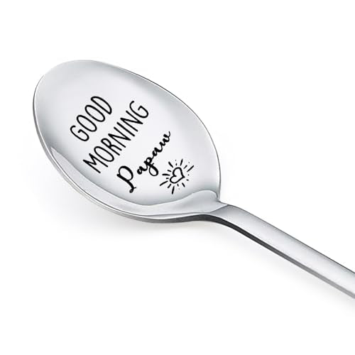 Engraved Stainless Steel Spoon for Grandpa Papaw Father's Day Gift