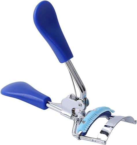 Jinshining Professional Blue Eyelash Curler with Ergonomic Handle