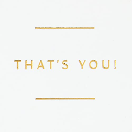 Hallmark Signature Birthday Card - Great Person Design with Gold Foil