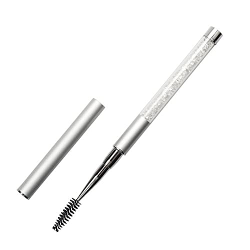 SKYPIA Mascara Brush and Eyelash Comb with Cap White