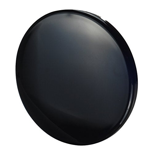 Black Makeup Pocket Mirror with 10x Magnification & Regular Mirror