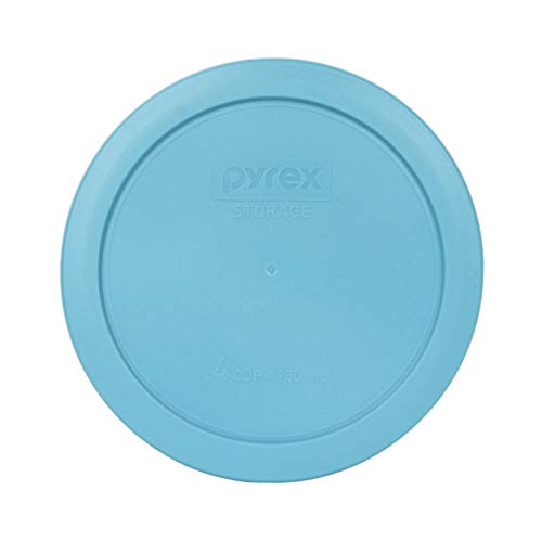 Pyrex (3) 7200-PC 2-Cup Red, (3) 7201-PC 4-Cup Surf Blue, & (3) 7402-PC Fuchsia 6/7 Cup Food Storage Replacement Lids - Made in USA