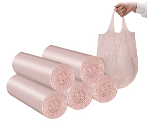 YYaaloa 4 Gallon Trash Bags with Handles, 100 Count Small Bin Liners