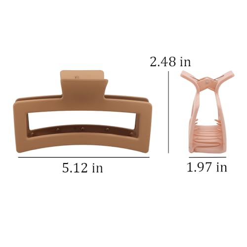 AOPRIE Large Claw Clips for Thick Hair 4-Pack Non-Slip Hair Accessories