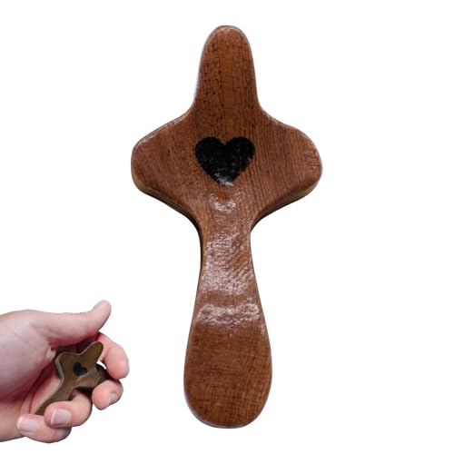 Pocket Olive Wood Cross - Encouragement Gift for Adults & Kids