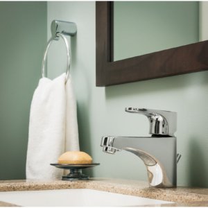 Moen YB4686CH Edgestone Towel Ring Chrome