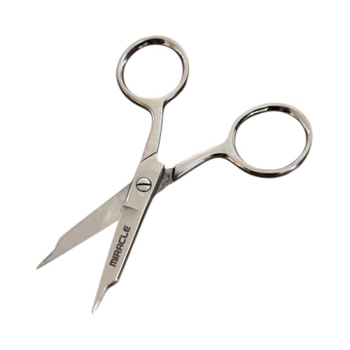 MIRACLE Cuticle Scissors Set 2-Pack Stainless Steel Precision Nail Tools