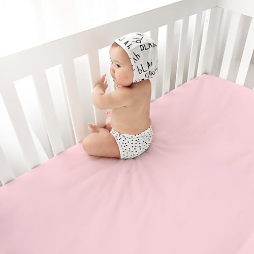 Little Grape Land 2PK Fitted Crib Sheets for Baby Girls - Rainbow Print
