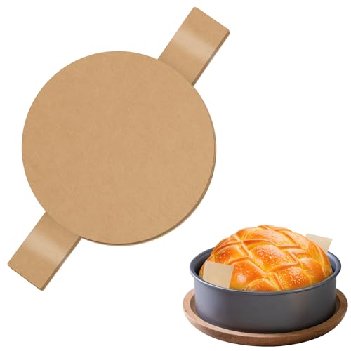 Numola 6 Inch Round Parchment Paper with Handles, 100 Pack - Non-Stick Baking Liners