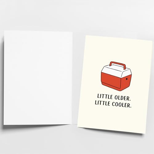 Hqulpr Funny Birthday Card for Men - HB2 Little Older, Little Cooler