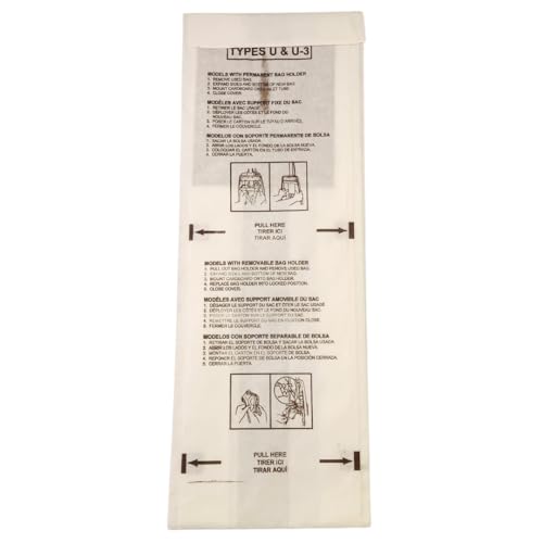 VacBagsUSA Premium Vacuum Bags Compatible with Panasonic U/U-3/U-6 3-Pack - Made in USA