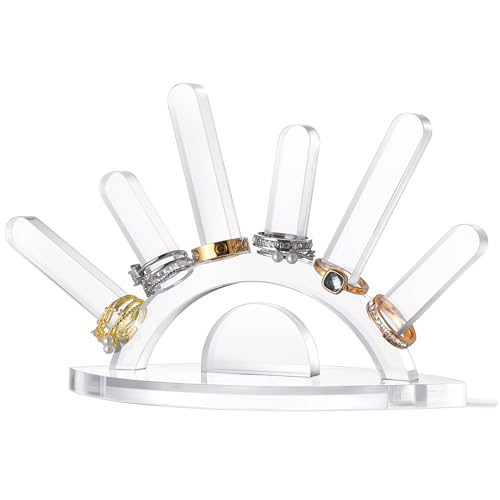 Evil Eye Acrylic Ring Holder - Compact Jewelry Display Stand