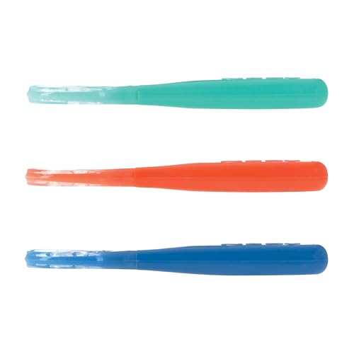 Nuby Baby's First Spoons Set - 3 Pack in Aqua, Red, Blue