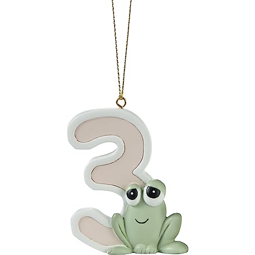 Precious Moments 3rd Christmas Frog Ornament - Hand-Painted Resin