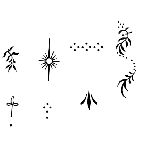 INKPOPO Long Lasting Realistic Temporary Tattoos - 3 Sheets Finger Series