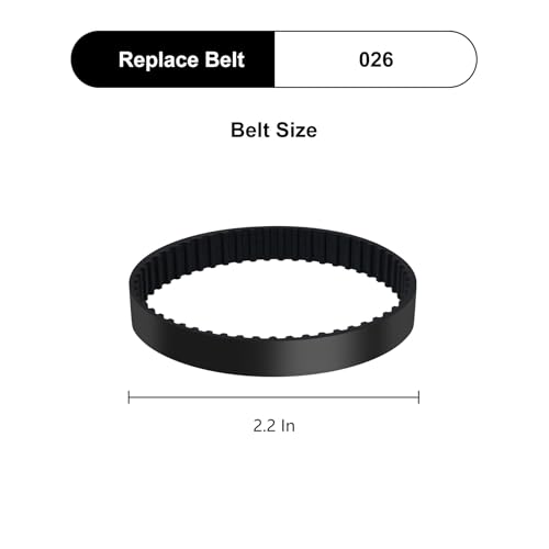 CPAI Replacement Belts for Bissell Pet Hair Eraser Vacuum 2390A 2390 2284W 2579, 2 Belts Included