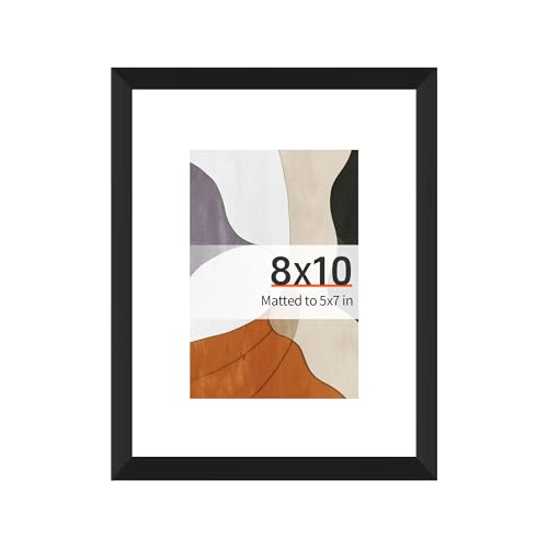 8x10 Black Picture Frame with Acrylic Front - Tabletop & Wall Display