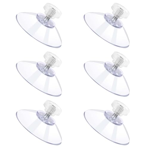 Mozeat 32mm Suction Cups with Stainless Steel M4 Screws - 6 Pack