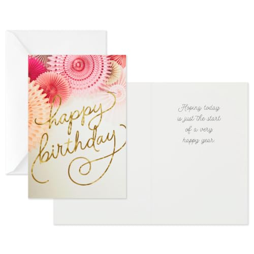 Hallmark Birthday Card Assortment - 12 Cards with Envelopes