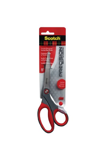 Scotch Precision Bent Scissors, 8-Inch Blade, 6-Pack (1448B)