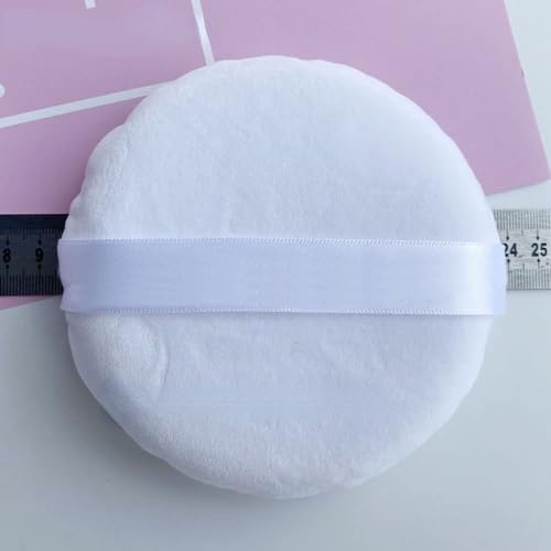 Juroicessry 5-Inch Jumbo Powder Puff - Extra Large Soft Velvety Body & Face Makeup Setting Puff