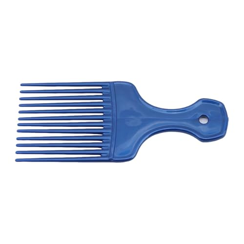 Sluswallow Blue Hair Pick and Barber Comb for Curly Hair Styling