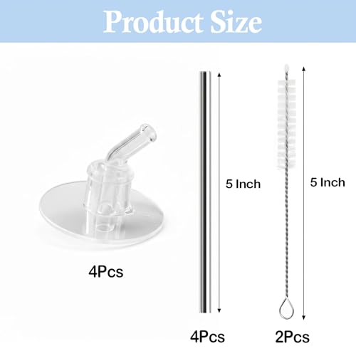 Reusable Metal Straws for Thermos Funtainer 12 oz Bottle