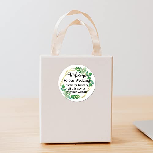 50 PCS Wedding Favor Stickers - 2 Inch Round Matte White