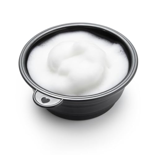 SPOSAFE Foldable Shaving Soap Bowl – Portable Silicone Lather Cup for Wet Shaving