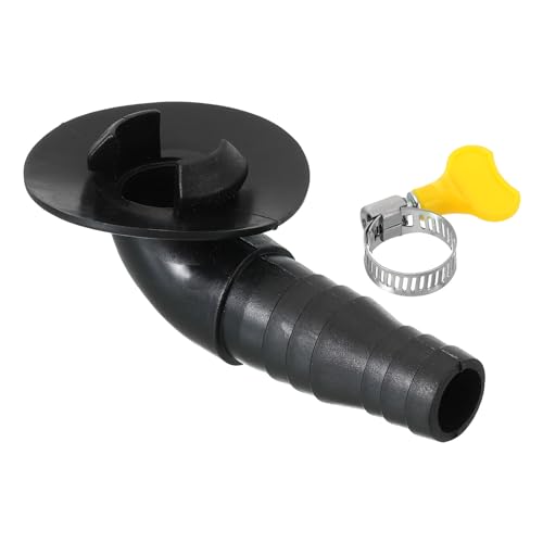 PATIKIL 20mm Air Conditioner Drain Hose Connector with Clamp - 1 Pcs