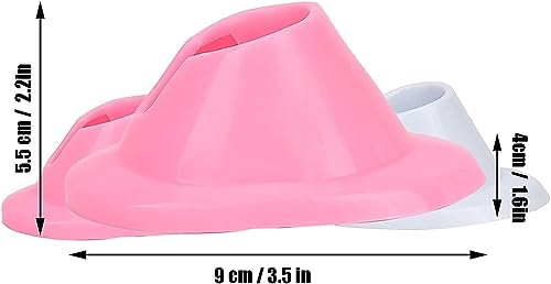 BWESOO 2Pcs Soft Rubber Nail Polish Bottle Holder Anti-Spill Stand