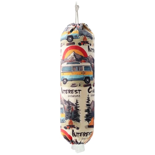 LeCorner Washable Plastic Bag Holder - Wall-Mount Grocery Organizer