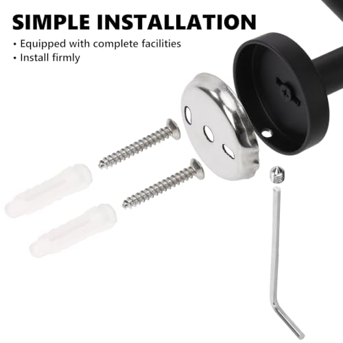 Matte Black Toilet Paper Holder - Wall-Mounted & Sturdy Design