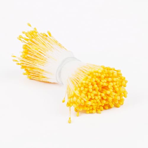800PCS Yellow Double-Headed Flower Stamen for DIY Crafts