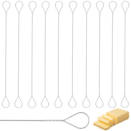 Mozeat Lens 10-Pack Stainless Steel Cheese Slicer Wires - 5.7 Inches