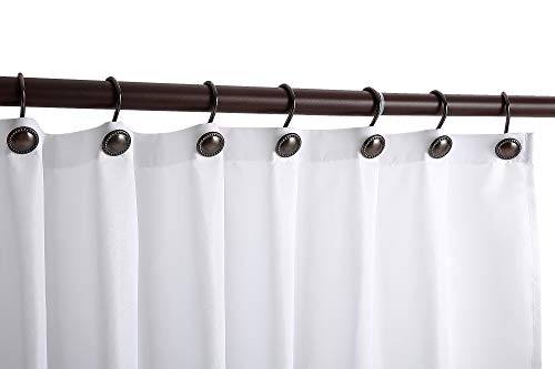 CHICTIE Oil Rubbed Bronze Shower Curtain Hooks - Set of 12