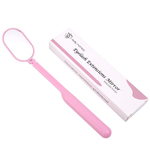 Pretty Memory Lash Extension Mirror - 270 Degree Rotating Pink Tool
