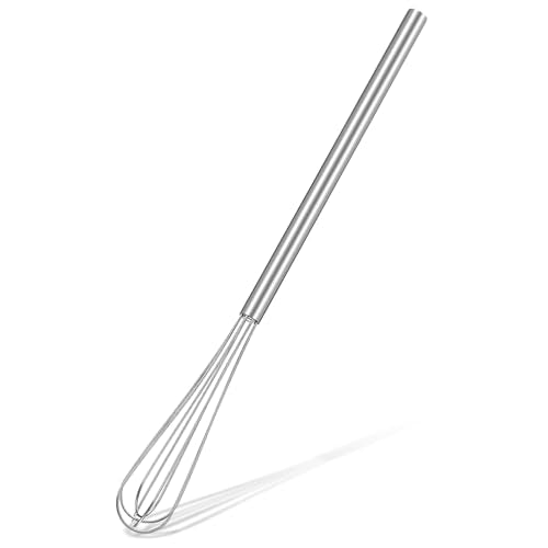 Hecila Mini Stainless Steel Whisk - 10.4 Inch Egg Beater & Mixer